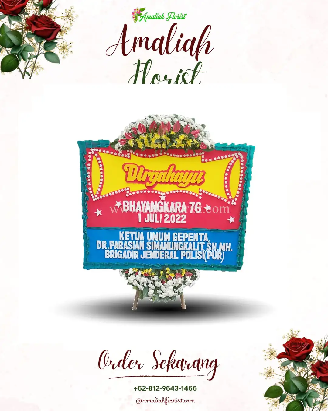 Papan Bunga HUT Ulang Tahun Ngelom